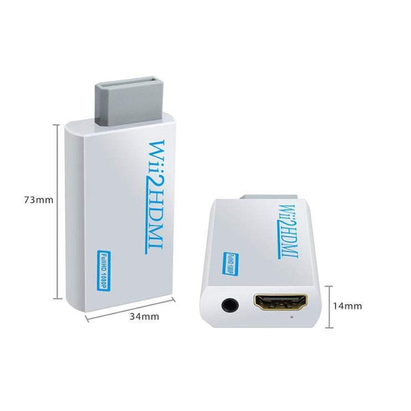 Gaming Consoles Wii To Hdmi Converter Output Video Audio Adapter Supports 720 / 1080P All Display Modes For Nintendo