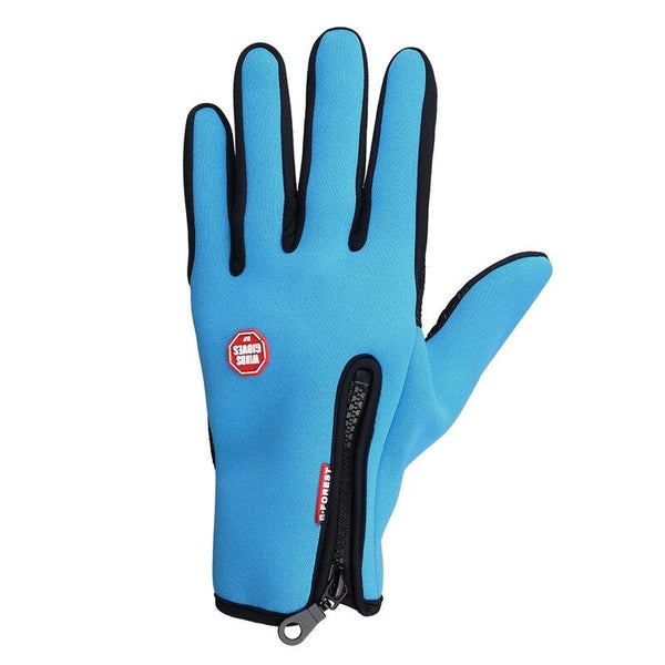 Winter Leather Gloves U0026 Mittens Driving Touchscreen Light Blue