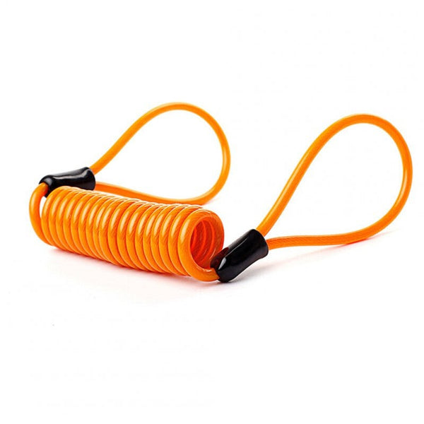 Wire Rope Spring Retractable Colorful Rubber Coating Portable Safety Elastic Motorcycle Helmet Anti Theft 1.2Meter