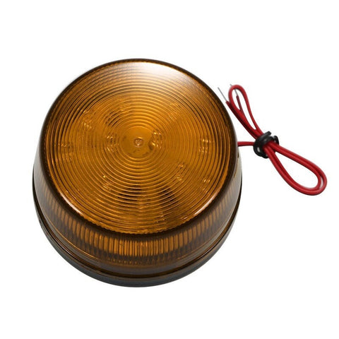 Wired Alarm Strobe Signal Safety Warning Led Light Orange.