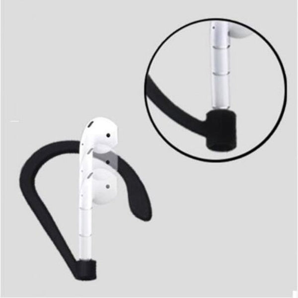 Wireless Earphone Protective Earhook Holder Secure Fit Hook For Airpods Black