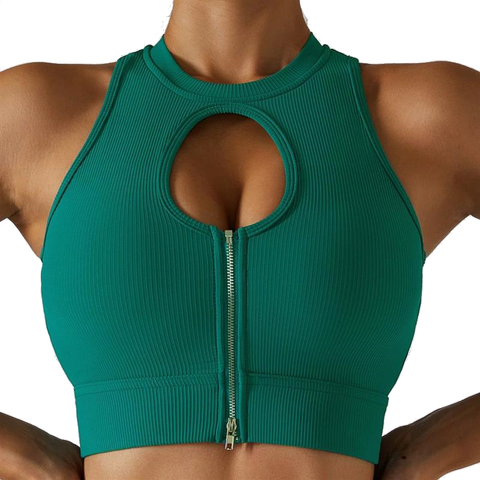 With Zipper Gym Set Fitness Clothing Women Sports