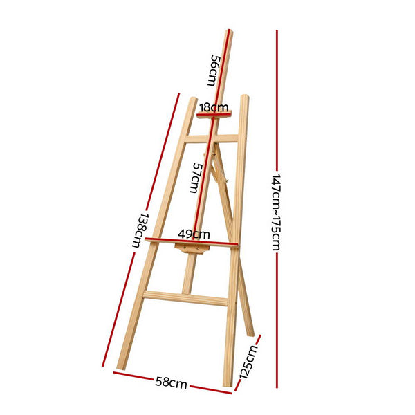 Artiss Painting Easel Stand Wedding Wooden Easels Tripod Shop Display 175Cm
