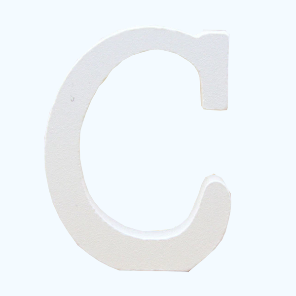 White Wooden Letters Alphabet Wedding Birthday Party Home Decoration 11Cm