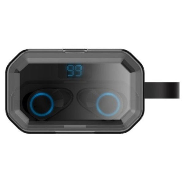 X6pro Digital Display Wireless Bluetooth 5.0 Earbud Black