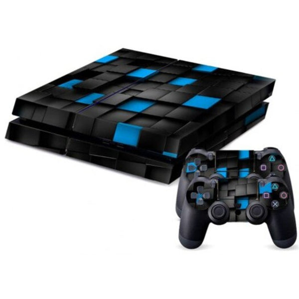 Xya0666 Protective Sticker Cover Skin Controller For Ps4 Black 1 Set