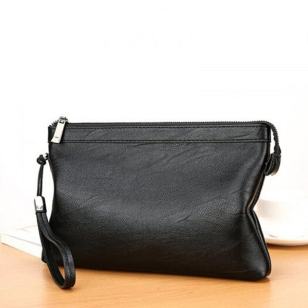 Ls815 Men's Soft Large Capacity Business Handbag Envelope Bag Easy Match Brown