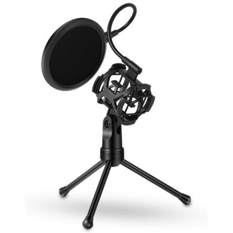 Microphone Accessories Ps 2 Patented Custom Stand With Pop Fil Jet Black