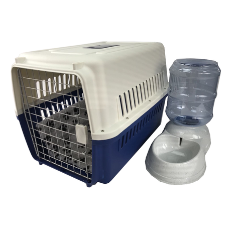 Yes4pets Xl Dog Puppy Cat Crate Pet Carrier Cage W Mat & Water Dispenser 72X53x53cm