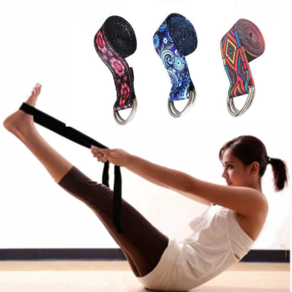 Yoga Flexibility Strap Home Fitness Pilates Stretching Belt