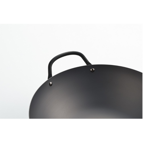 Yoshikawa Cook-Pal Ren 36Cm Premium Carbon Steel Heat Treated Wok With Two Handles