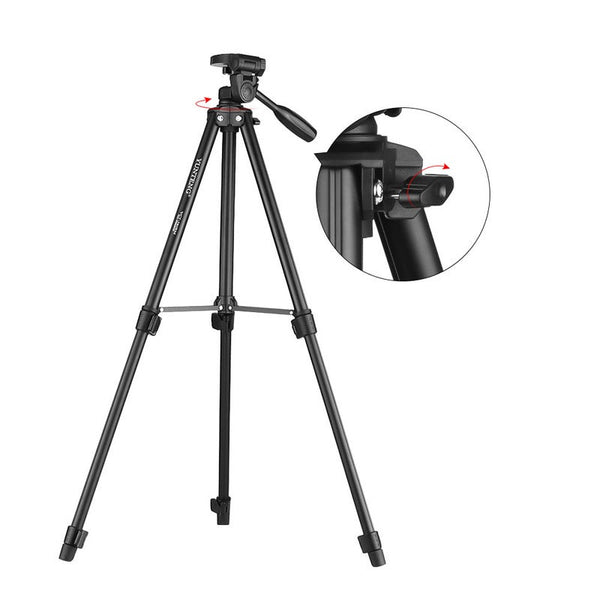 Vct-580 Aluminum Alloy Tripod Portable Lightweight With 1/4" Screw