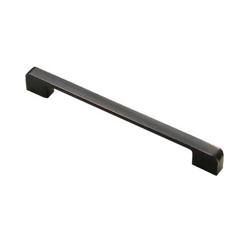 Zinc Kitchen Cabinet Handles Drawer Bar Pull Black+Copper Color Hole To Size 192Mm