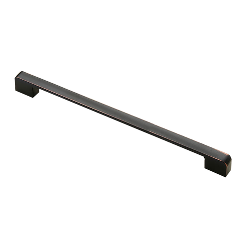 Zinc Kitchen Cabinet Handles Drawer Bar Pull Black+Copper Color Hole To Size 256Mm