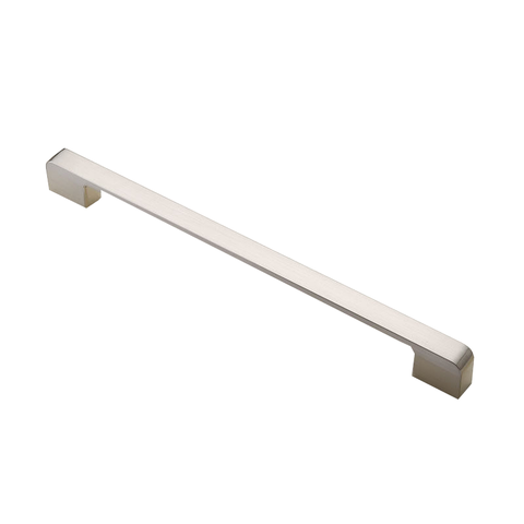 Zinc Kitchen Cabinet Handles Drawer Bar Pull Brushed Silver Color Hole To Size 224Mm