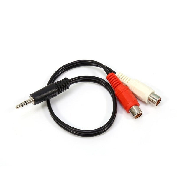 0.25M Rca Audio Cable 3.5Mm Male To Female Stereo Plug Adapter