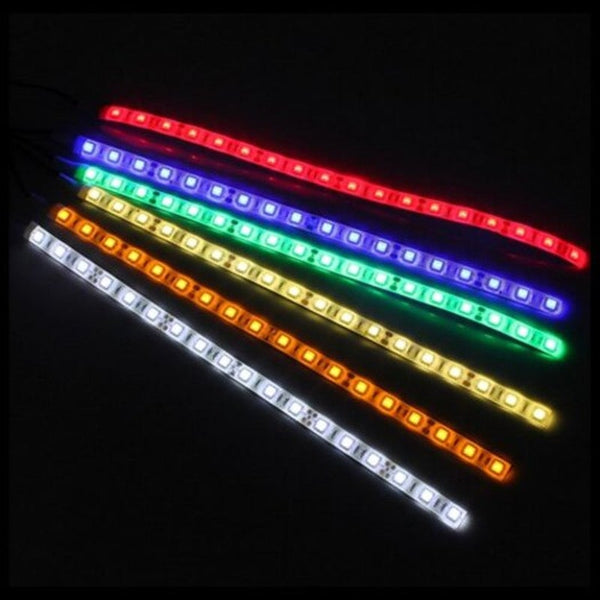 0.5M Waterproof Dc 12V 5050Led Flexible Strip Light Computer Case With Multicolor Red