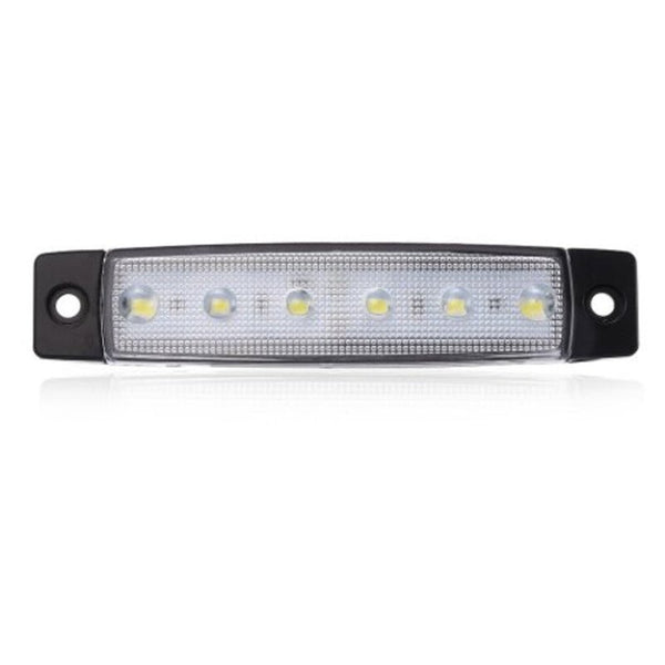 0.5W Dc 12V 6 Leds Truck Side Marker Light White Light Bulbs
