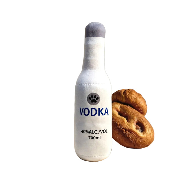 Dog Toy Realistic Wine Bottle Chew Resistant Self Entertainment Plush For Cats And Dogs Teeth Cleaning Sound Making Dog Toys