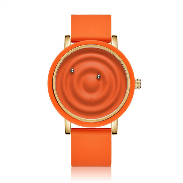 Fashion Silicone Watch Unisex Innovative Creative Trendy Floating Ball Watches