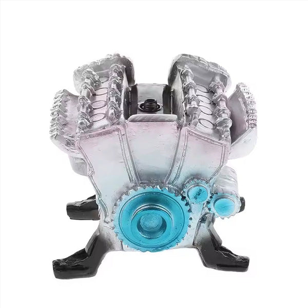 8 Cylinder Resin Simulation Car Engine Model Kit. A Full Metal Diy Assembly Toy For Car Enthusiasts Sculptures & Figurines