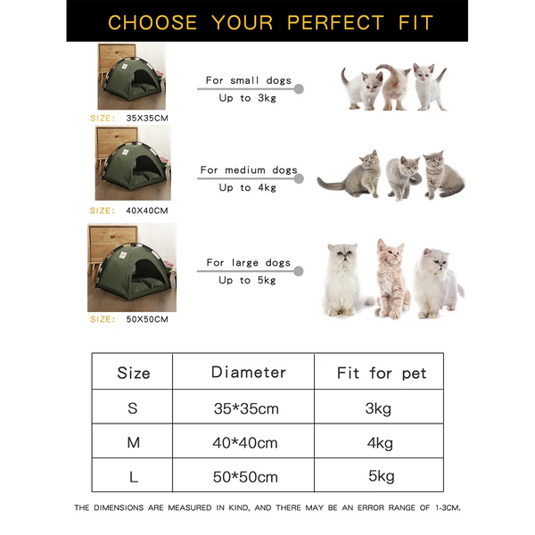 Pet Tent Bed Cats House Supplies Products Accessories Warm Cushions Furniture Sofa Basket Beds Winter Clamshell Kitten Tents Pet Beds