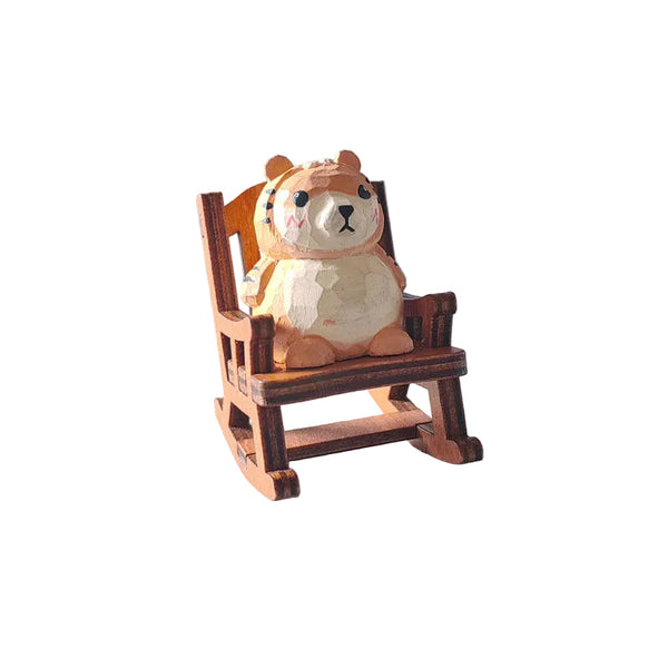 Carving Ornaments Solid Handmade Shiba Inu Kitten Decoration Seasonal Decorations