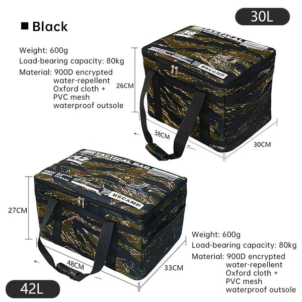 Outdoor Storage Bag Large Capacity Foldable Box Camping Gear For Picnic Portable Water Resistant Storage Deck Boxes