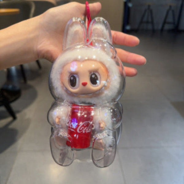 17Cm Labubu Protector Case V1v2v3 Suitable For Wearing Clothes Protective Acrylic Storage Transparent Diy Gifts Action Figures