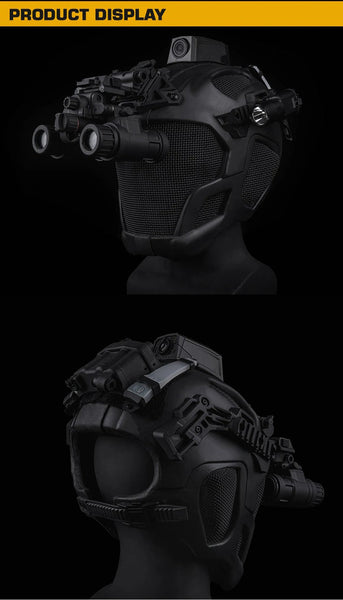 Lightweight Eva Tactical Helmet W23 Full Protection Steel Mesh Mask Included For Cosplay Airsoft Hats & Headwear
