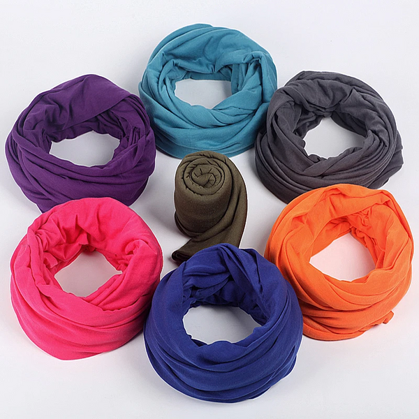 Soft Light Weight Infinity Scarf With Solid Colors Jersey Knit Loop Ring Circle New Scarves & Wraps