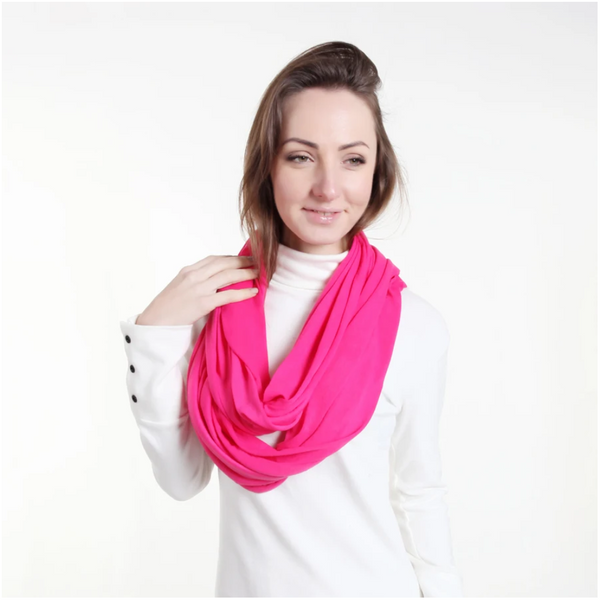 Soft Light Weight Infinity Scarf With Solid Colors Jersey Knit Loop Ring Circle New Scarves & Wraps