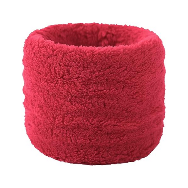 Winter Velvet Snood Thick Single Circle Plus Fleece Solid Colour Scarf Scarves