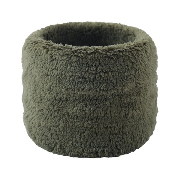 Winter Velvet Snood Thick Single Circle Plus Fleece Solid Colour Scarf Scarves