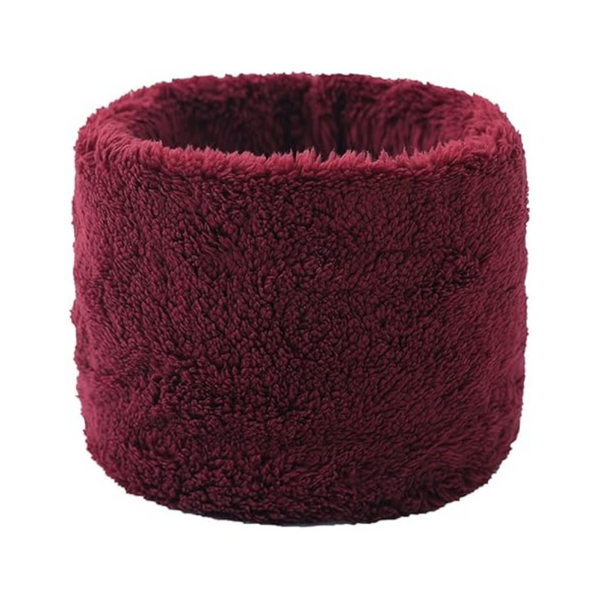 Winter Velvet Snood Thick Single Circle Plus Fleece Solid Colour Scarf Scarves