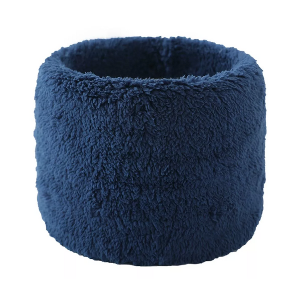 Winter Velvet Snood Thick Single Circle Plus Fleece Solid Colour Scarf Scarves