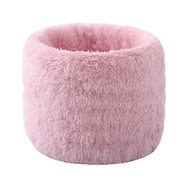 Winter Velvet Snood Thick Single Circle Plus Fleece Solid Colour Scarf Scarves
