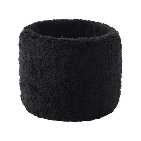 Winter Velvet Snood Thick Single Circle Plus Fleece Solid Colour Scarf Scarves
