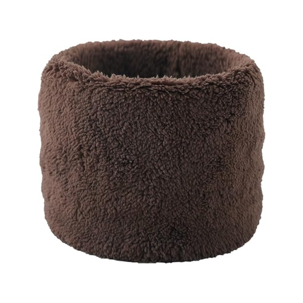 Winter Velvet Snood Thick Single Circle Plus Fleece Solid Colour Scarf Scarves