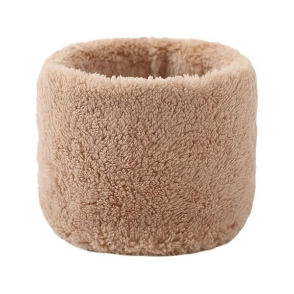 Winter Velvet Snood Thick Single Circle Plus Fleece Solid Colour Scarf Scarves