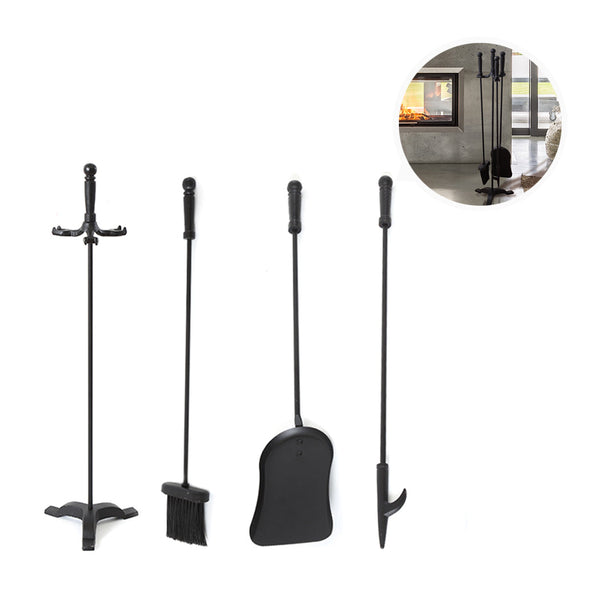 Traderight Fireplace Tool Set 4 Pc Fireplace & Stove Accessories