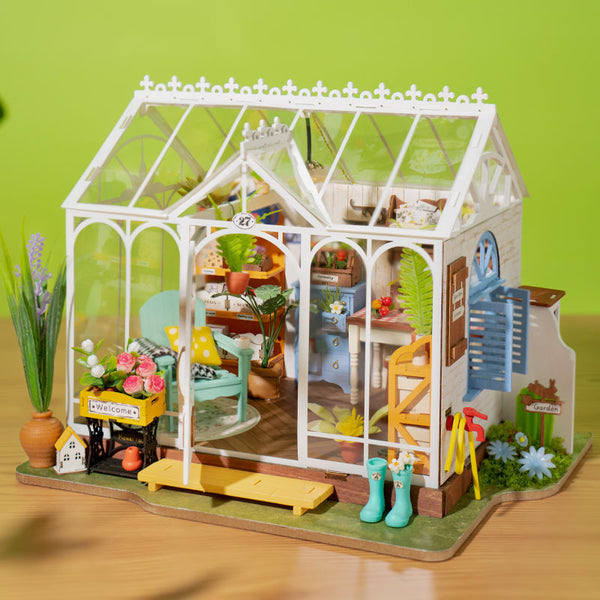 Rolife Mengyu Flower Miniature House Diy Building Toys With Led Light For Gifts Puzzles