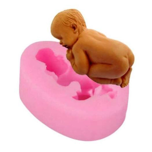 Little One Shape Silicone Cake Mould Pink Sugarcraft & Chocolate Moulds