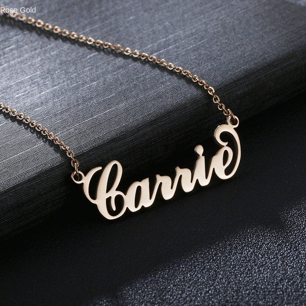 Customized Stainless Steel Name Letter Necklace Collarbone Chain Design Necklaces & Pendants
