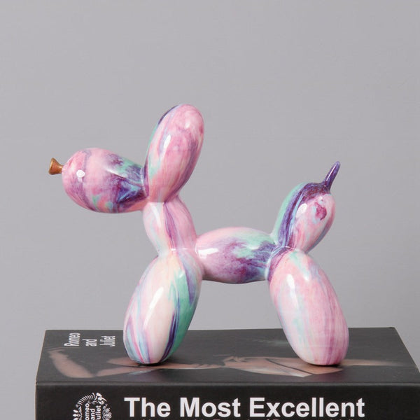 Fluid Balloon Dog Resin Ornaments Creative Living Room Home Artifact Desktop Sculptures & Figurines