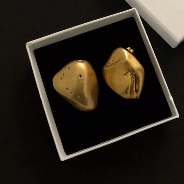 Veile Studios Fashion Europe America Designer Brand Large Gold Luxury Jewelry Earrings