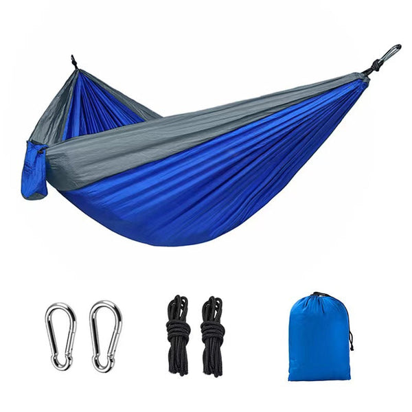 Light Double Nylon Camping Hammock With Straps. Great For Trips Beach Yard & Garden. Hammocks