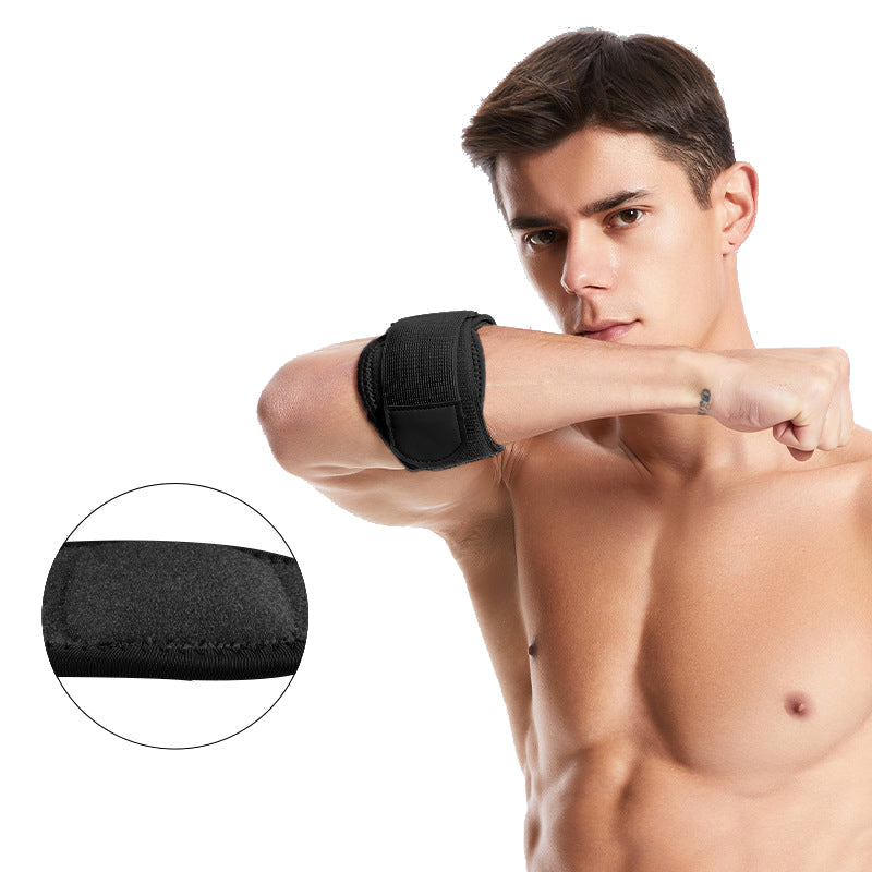 Sports Elbow Protection Tennis Badminton Breathable Pressurized Adjustable Open Strap Protective Pads & Armour