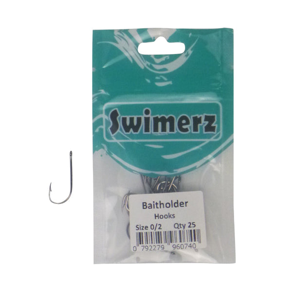 Swimerz 0/2 Baitholder Hook Qty 25 Hooks