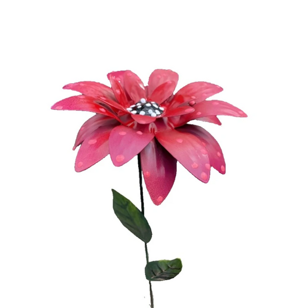 1Pc 8 Colors Metal Flowers Garden Stakes Indoor Outdoor Crafts Rustproof Iron Yard Art Lawn Decoration Lawn Stakes